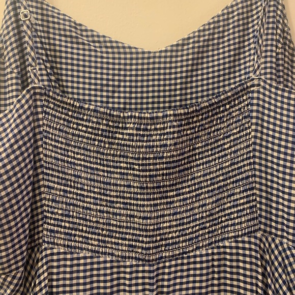 Old Navy Blue Gingham Swing Dress - Picture 2 of 4